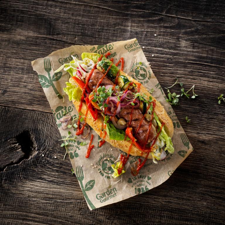 Grilled Sensational Hot Dog with Coleslaw